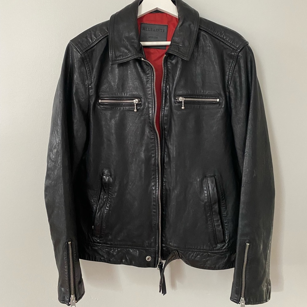 Allsaints Maya Leather Jacket, size M